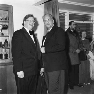 Ron Maddison and Patrick Moore
